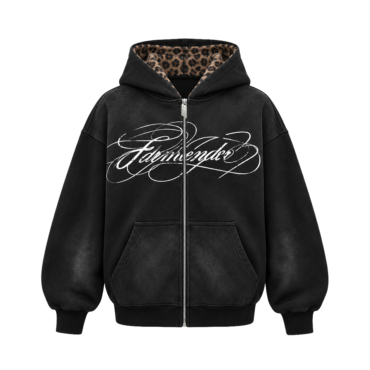 Wildside Washed Leopard Hoodie