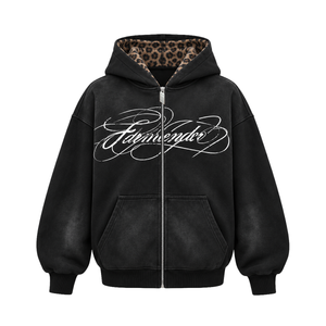 Wildside Washed Leopard Hoodie