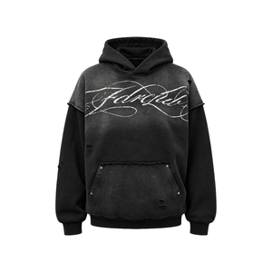 Script Washed Hoodie