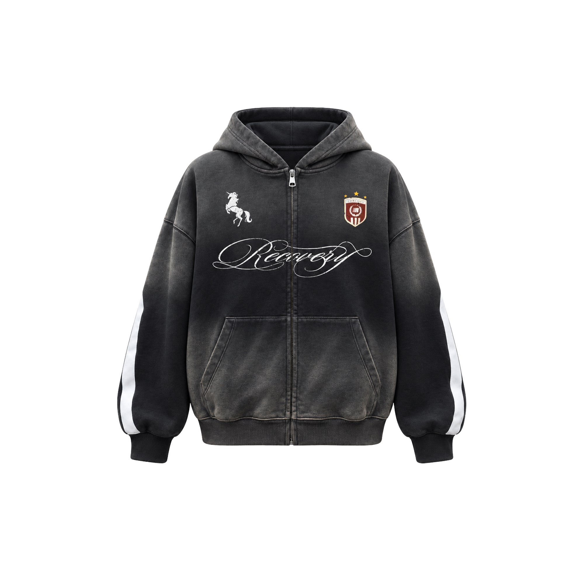Washed Side Stripe Hoodie&Sweatpants