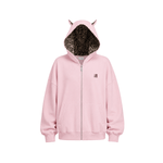 Product perspective 9 of Wilder Cat Ear Hoodie in Gray - FDR
