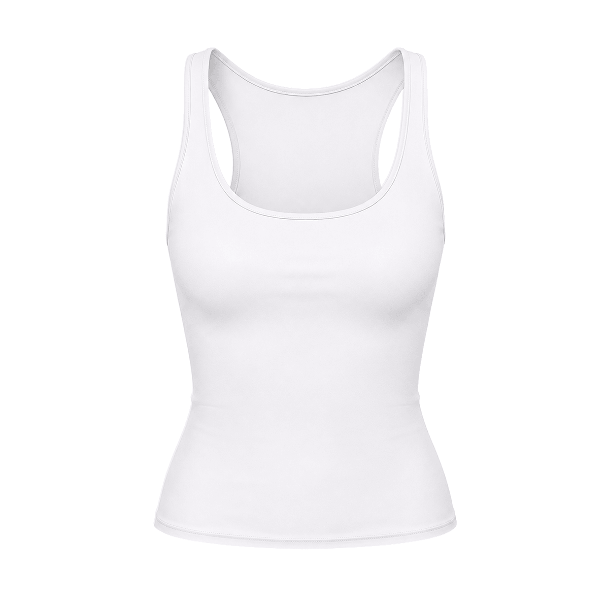 Cyber Scoop Racerback Tank - Back Profile & Fit Detail - Streetwear Aesthetic | FDR Studios
