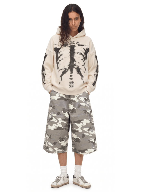 X-Ray Skeleton Waffle Hoodie