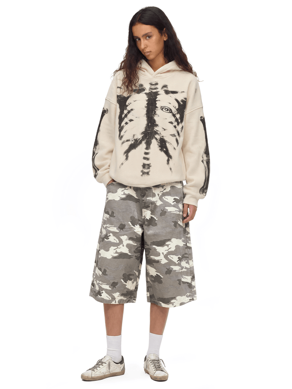 X-Ray Skeleton Waffle Hoodie