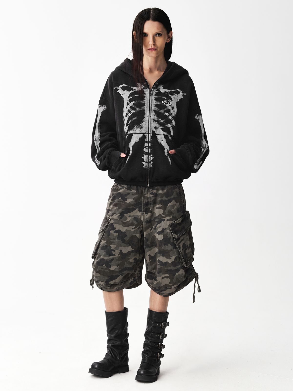 X-Ray Waffle Zip Hoodie
