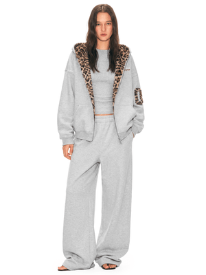 Oversized Streetwear Hoodie mit Leopardenmuster von FDR