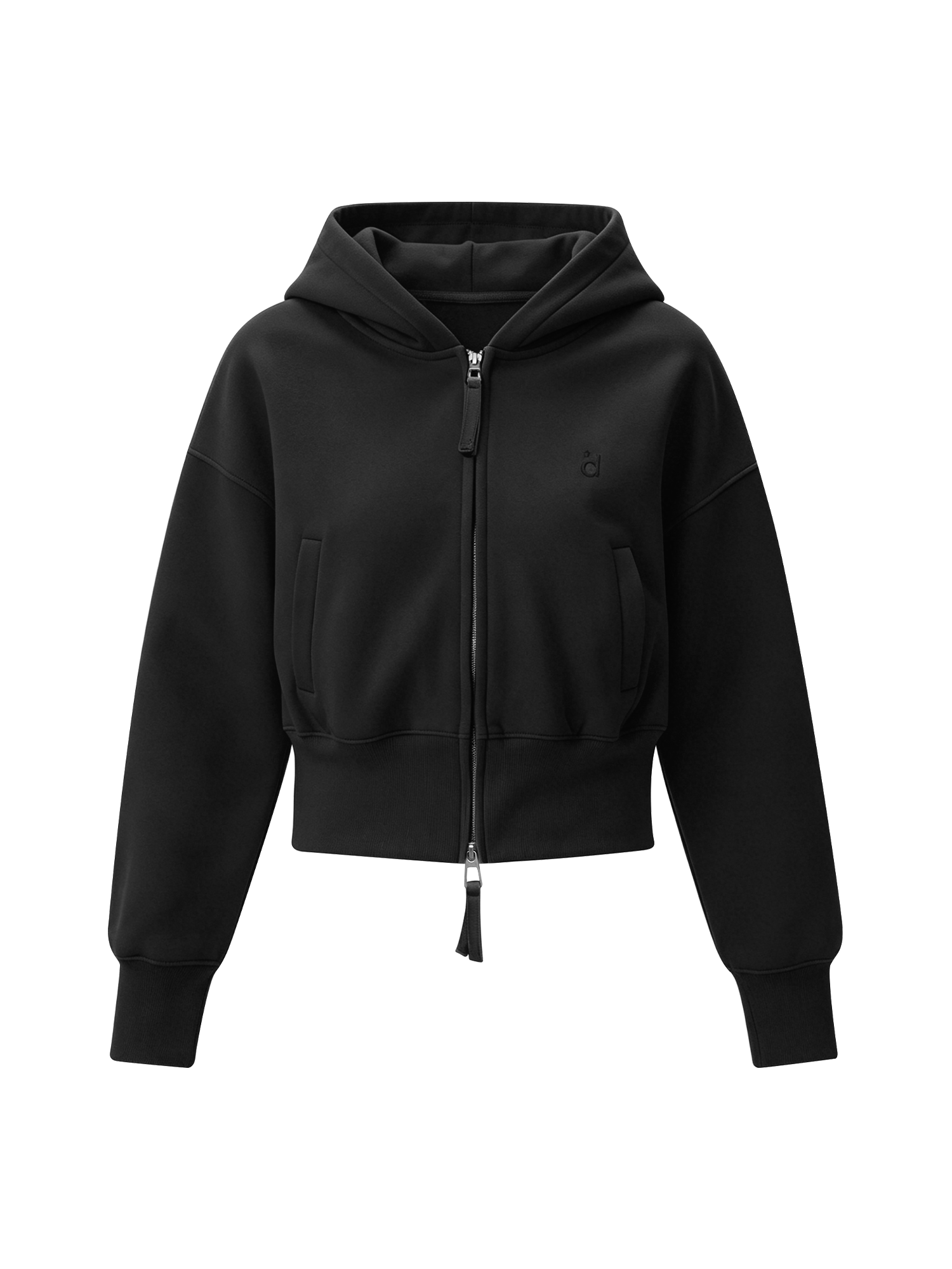 Calm Essential Cropped Hoodie - Style Perspective Shot 6 - Streetwear Aesthetic | FDR Studios