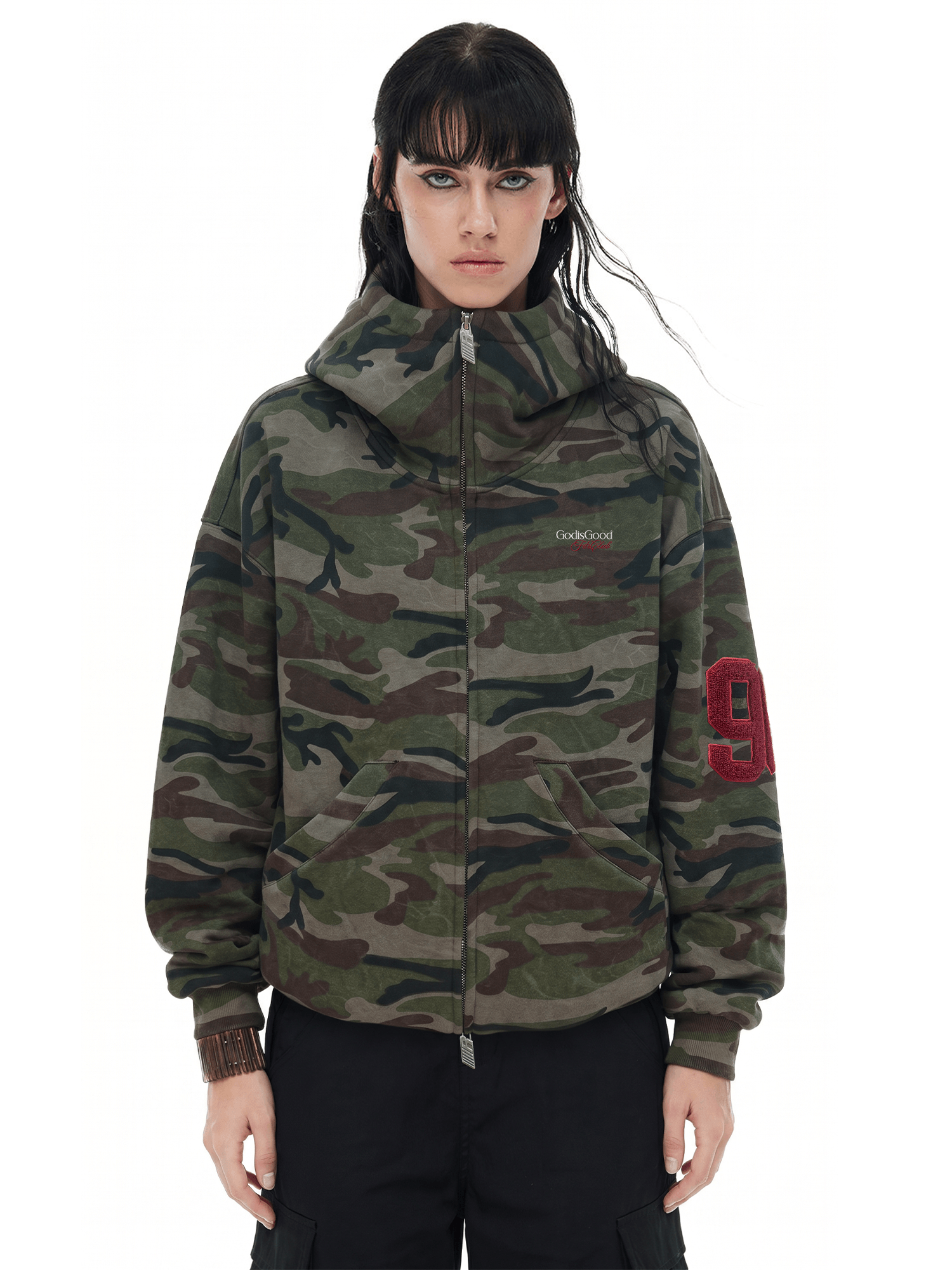 Cloud Camo Zip Hoodie