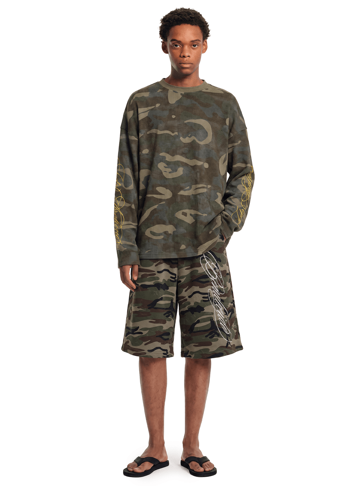 Camo Waffle Long Sleeve