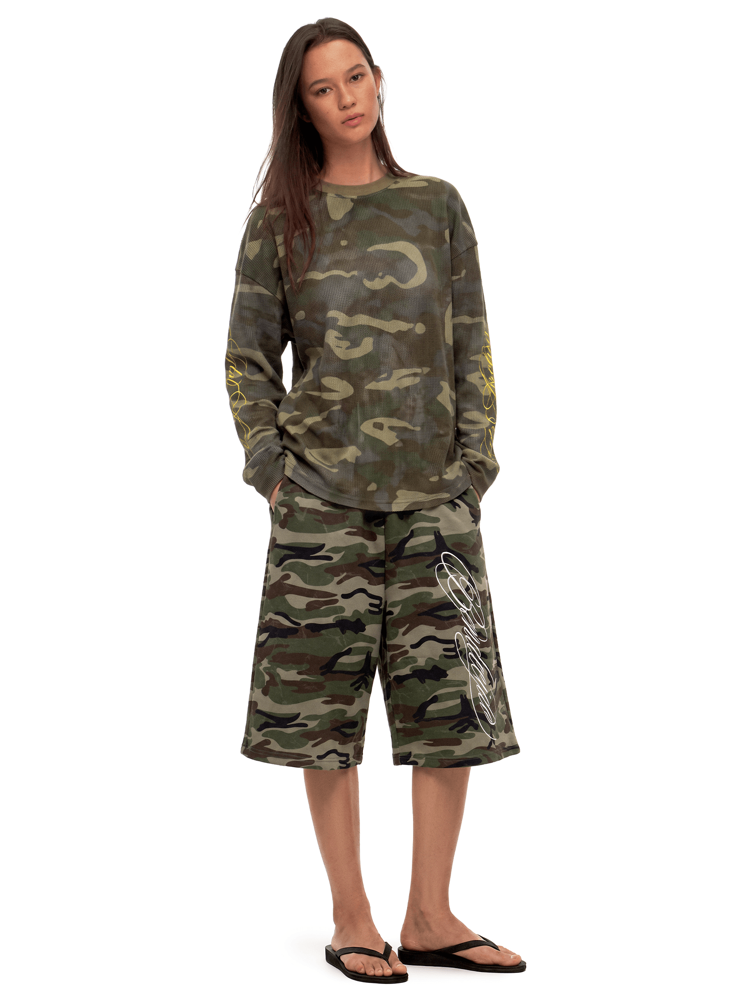 Camo Waffle Long Sleeve