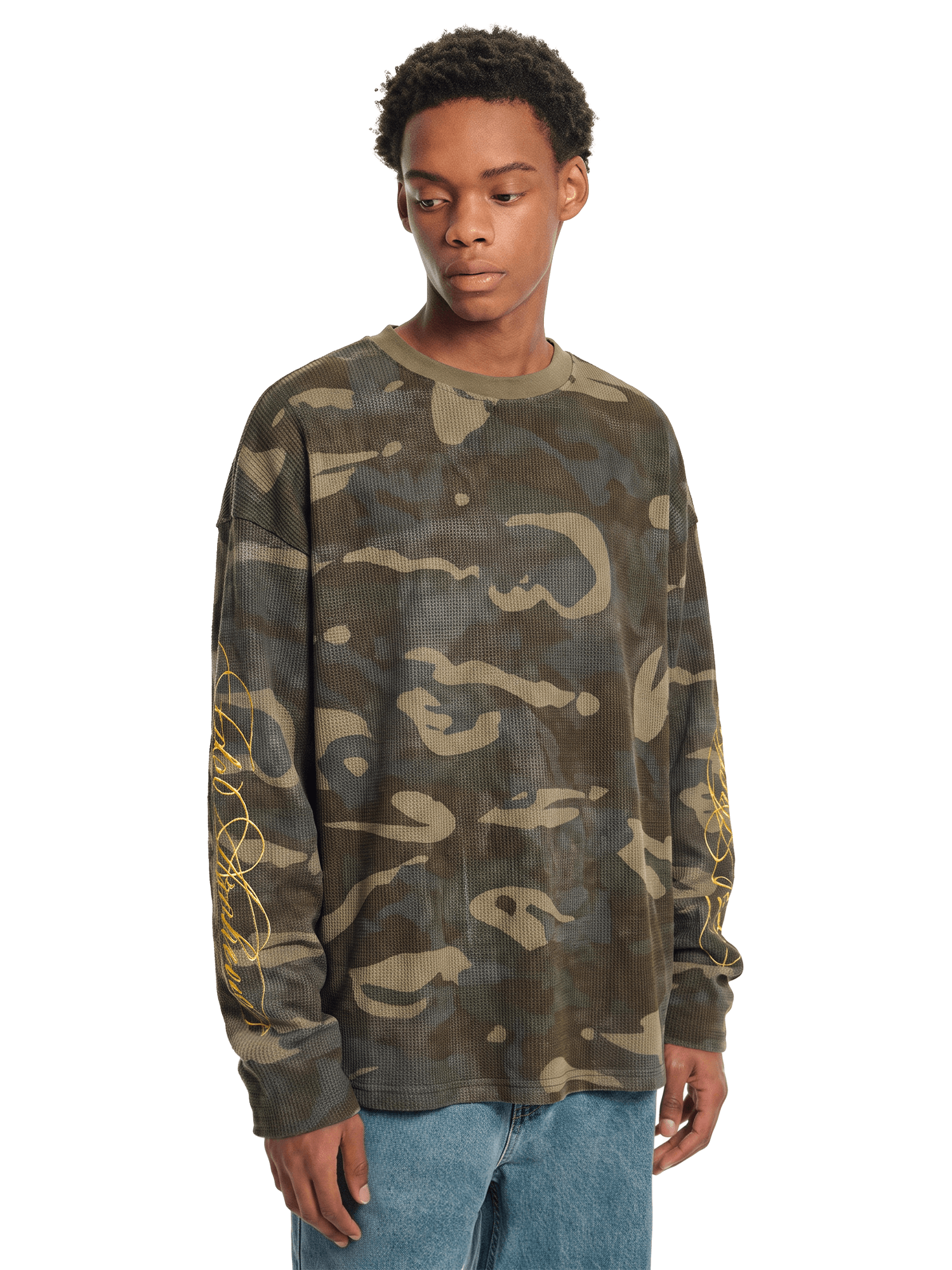 Camo Waffle Long Sleeve
