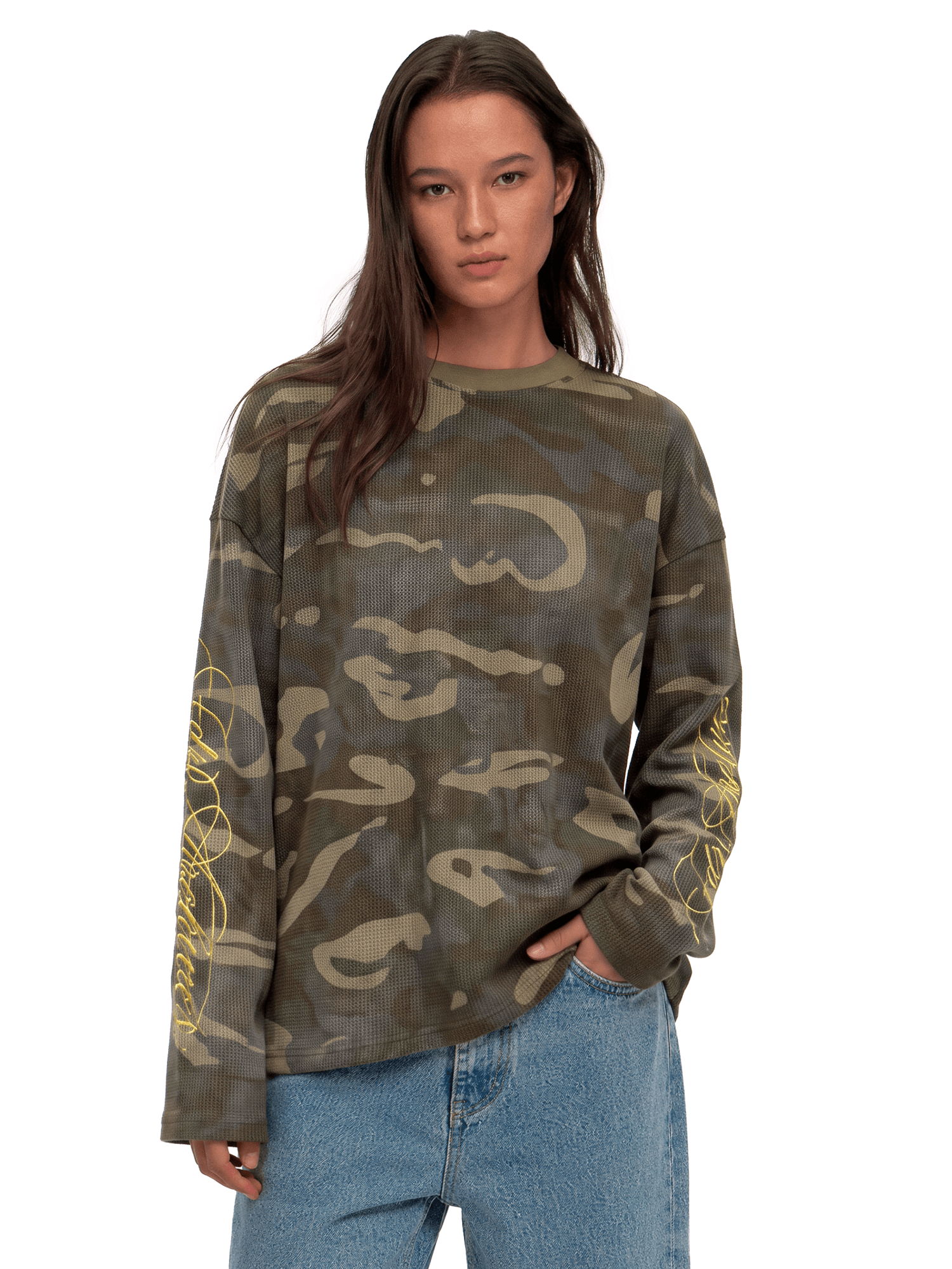 Camo Waffle Long Sleeve