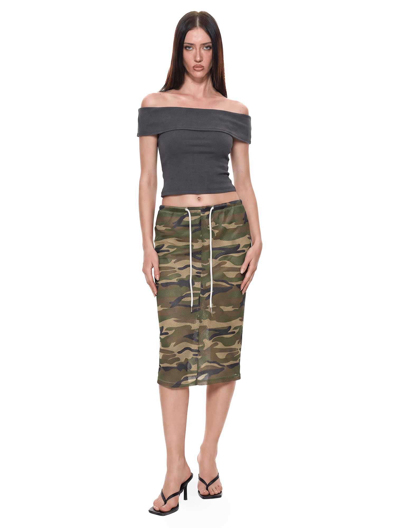 FDR Urban Camo Skirt - Side Angle & Silhouette | FDR Hoodie