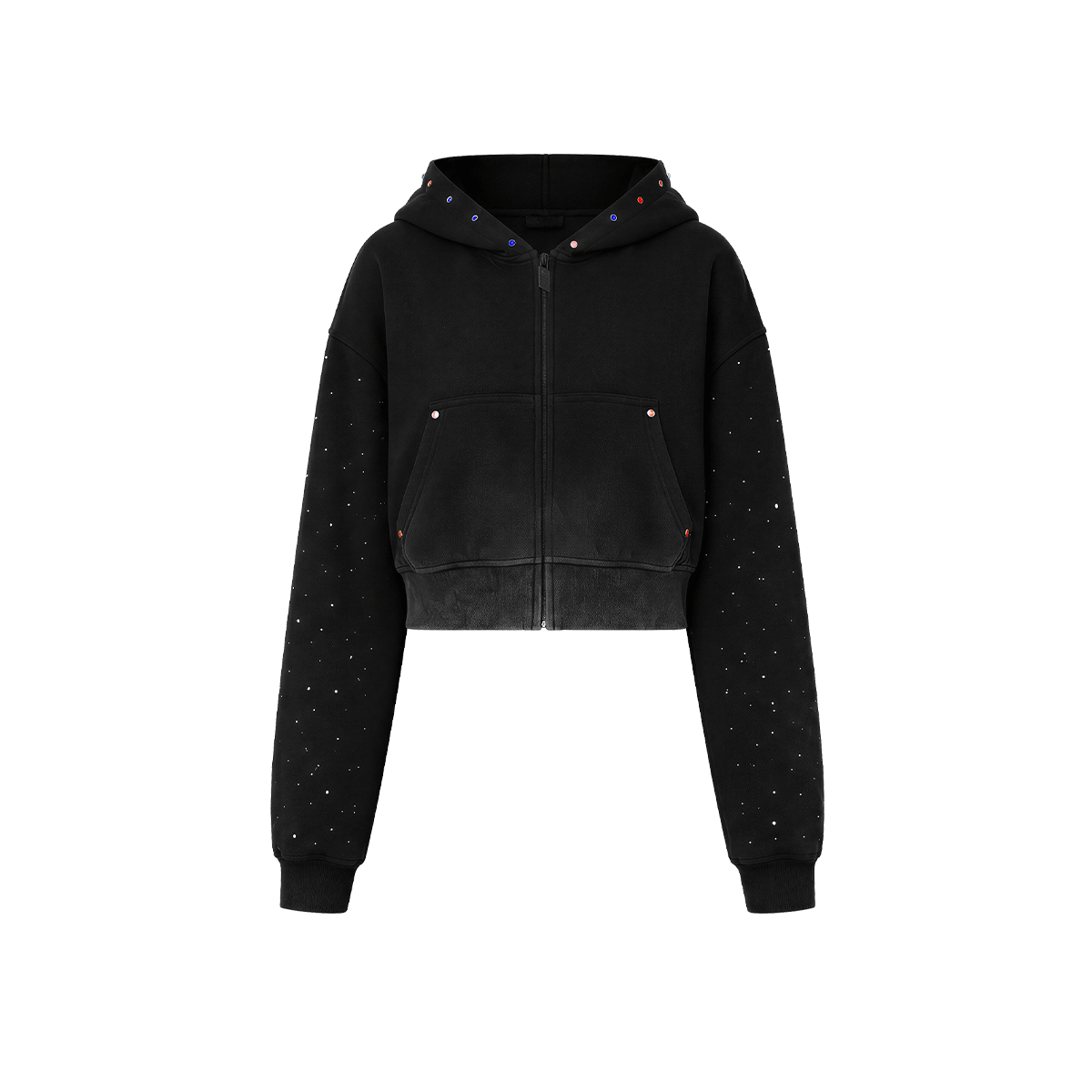 Crystal Stud Acid Hoodie&Sweatpants - Style Perspective Shot 6 - Streetwear Aesthetic | FDR Studios