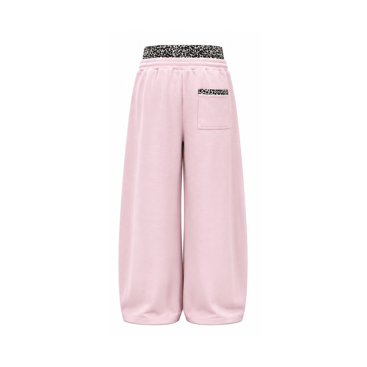 Leopard Double Waist Sweatpants - Style Perspective Shot 7 - Oversized Baggy Fit | FDR Studios