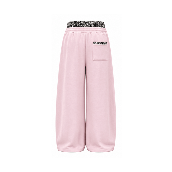 Leopard Double Waist Sweatpants - Style Perspective Shot 7 - Oversized Baggy Fit | FDR Studios