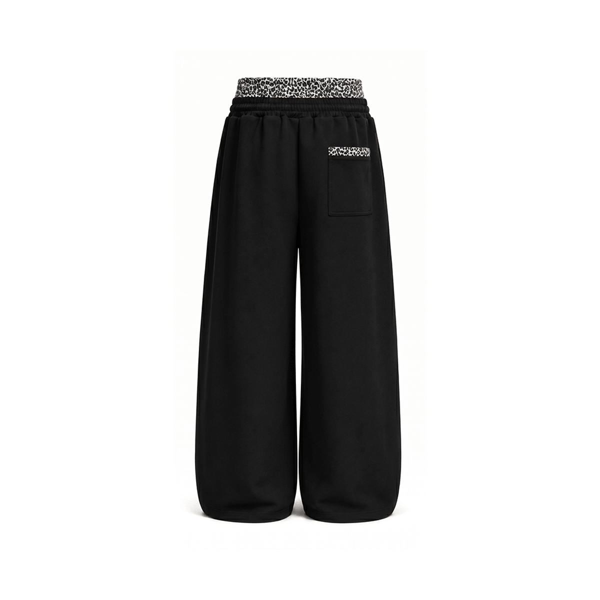 Leopard Double Waist Sweatpants - Style Perspective Shot 12 - Oversized Baggy Fit | FDR Studios