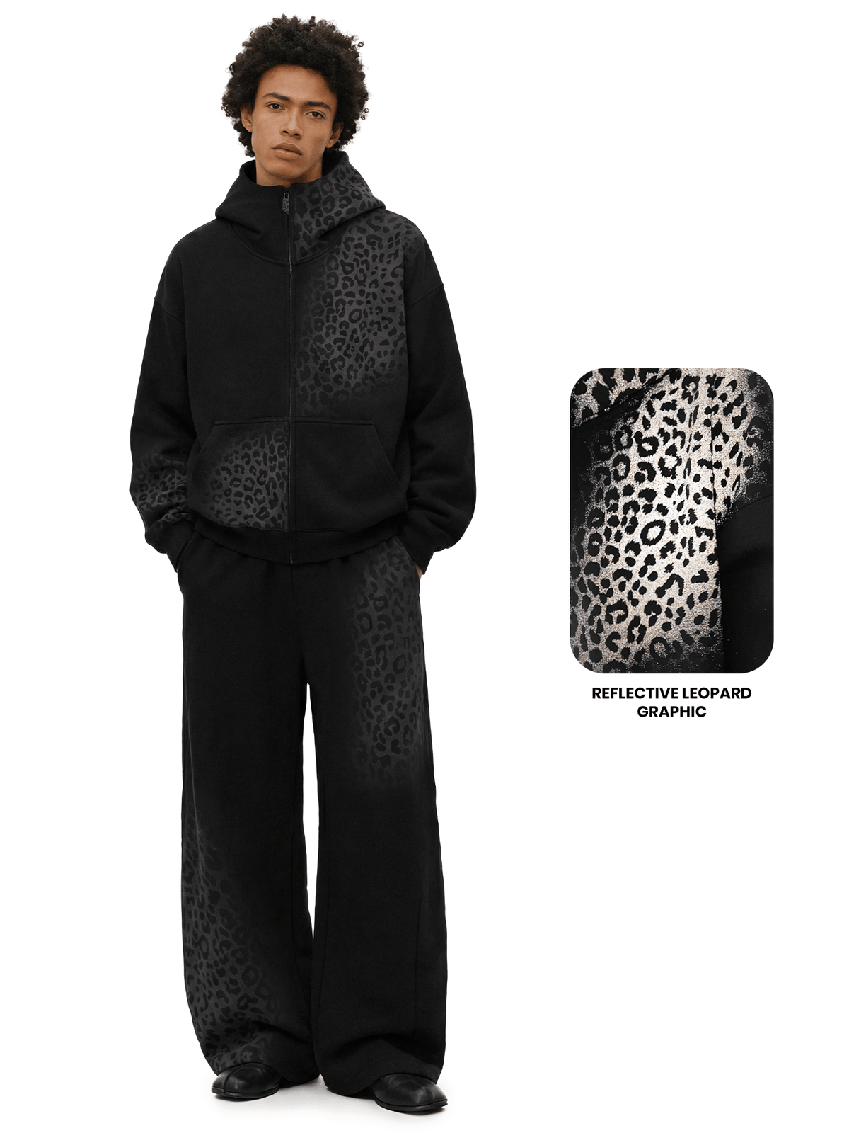 Oversized Streetwear Hoodie mit Leopardenmuster von FDR