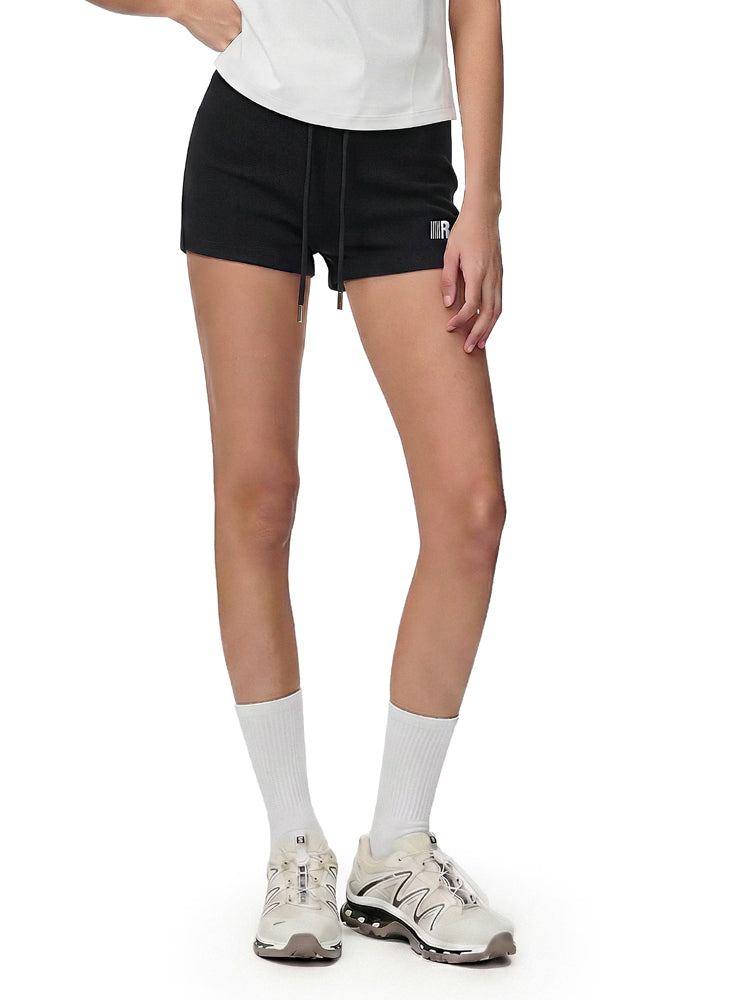 Core Mini Knit Shorts - Fabric Texture & Stitching Detail - Streetwear Aesthetic | FDR Studios