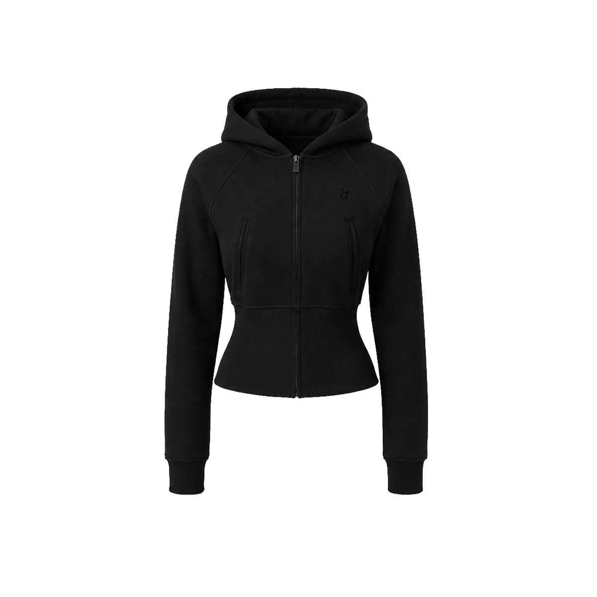 Cropped Cinch Zip Hoodie & Straight Sweatpants