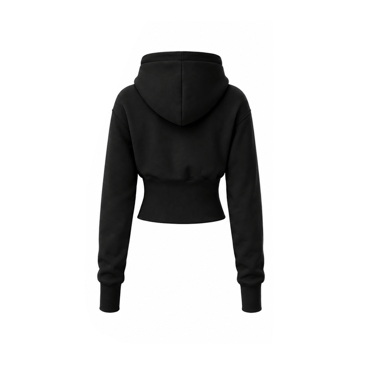Sculpt Cropped Zip Hoodie - Style Perspective Shot 10 - Oversized Baggy Fit | FDR Studios