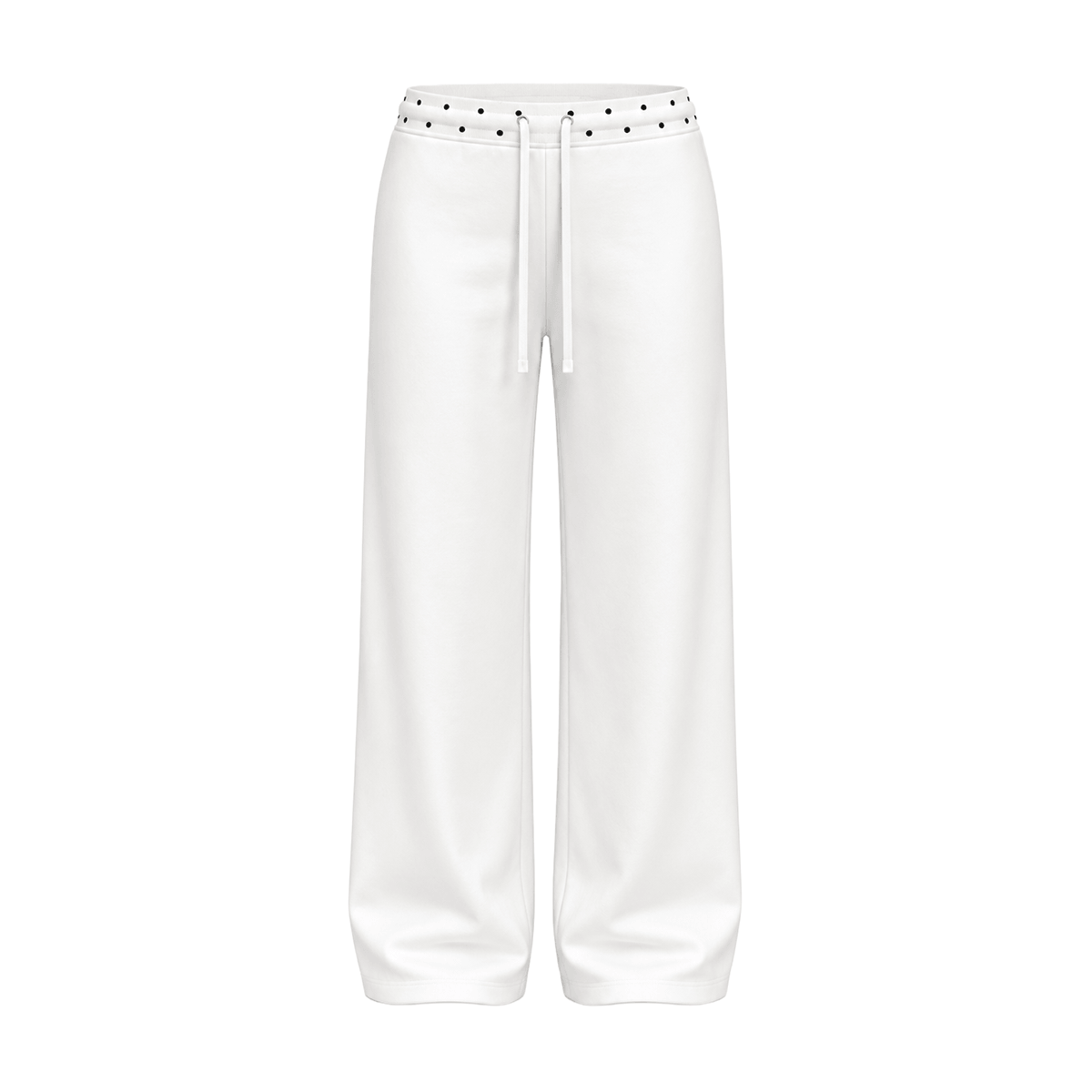 Polka Dot Cropped Hoodie, Baggy Sweatpants