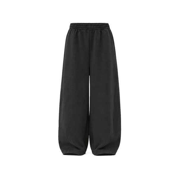 Urban Baggy Minimalist Sweatpants - Fabric Texture & Stitching Detail - Oversized Baggy Fit | FDR Studios