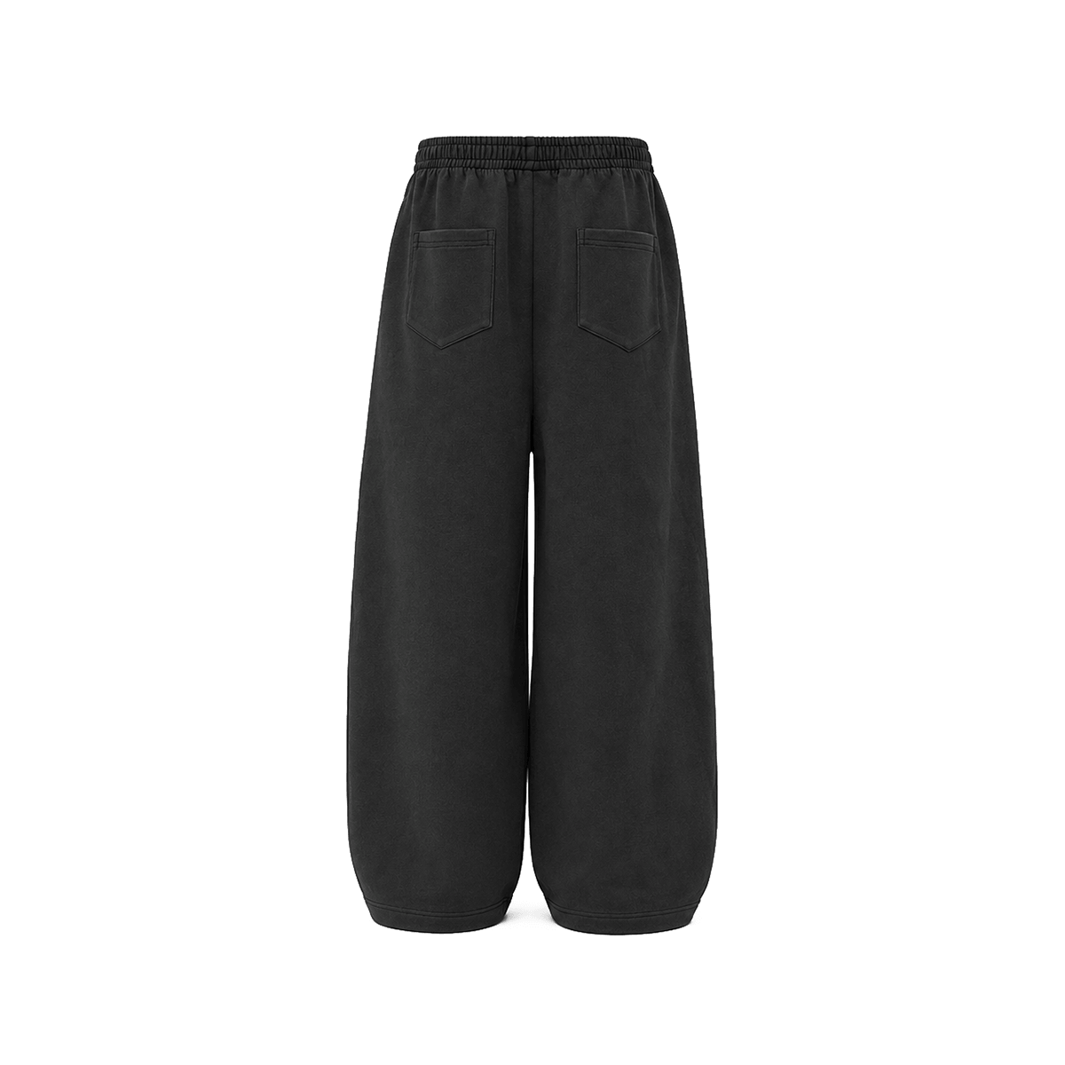 Urban Baggy Minimalist Sweatpants - Side Angle & Silhouette Detail - Oversized Baggy Fit | FDR Studios