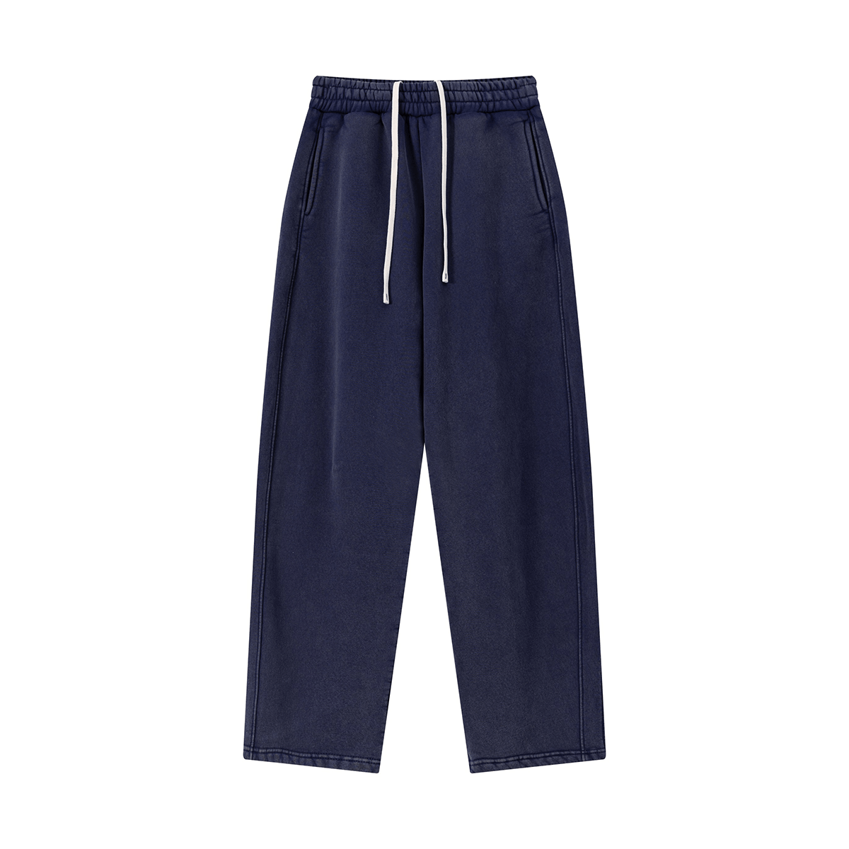 Essential Curved Sweatpants - Close-up Material & Design Feature - Oversized Baggy Fit | FDR Studios