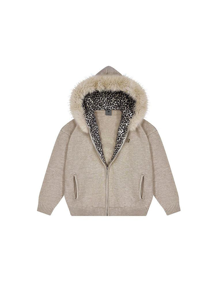 Leopard Luxe Fur Sweater - Style Perspective Shot 7 - Streetwear Aesthetic | FDR Studios