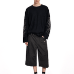 Script Embroidered Waffle Top - Front View - Streetwear Aesthetic | FDR Studios