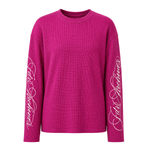 Script Embroidered Waffle Top - Style Perspective Shot 6 - Streetwear Aesthetic | FDR Studios