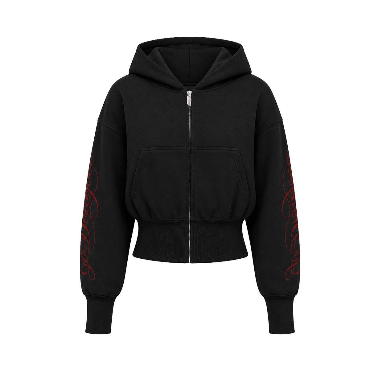 Product perspective 13 of Graffiti Leopard Zip Hoodies in Black - FDR