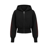 Product perspective 13 of Graffiti Leopard Zip Hoodies in Black - FDR