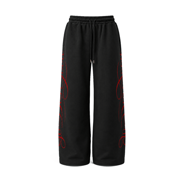 Graffiti Leopard Baggy Sweatpants - Style Perspective Shot 15 - Oversized Baggy Fit | FDR Studios