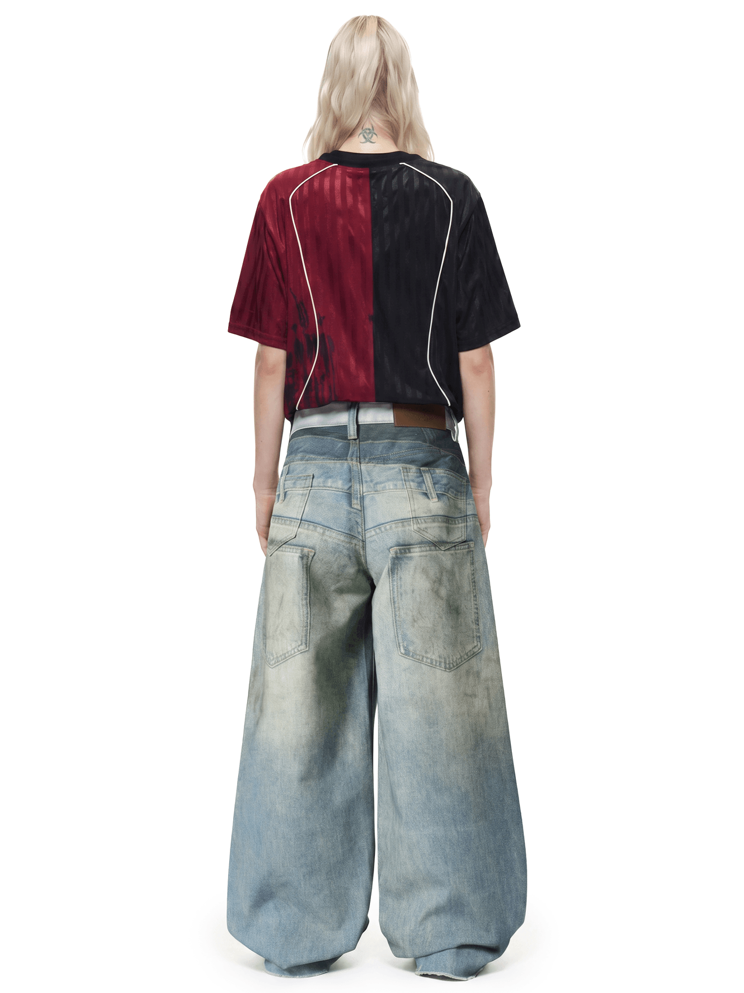 Vandal Distressed Baggy Jeans