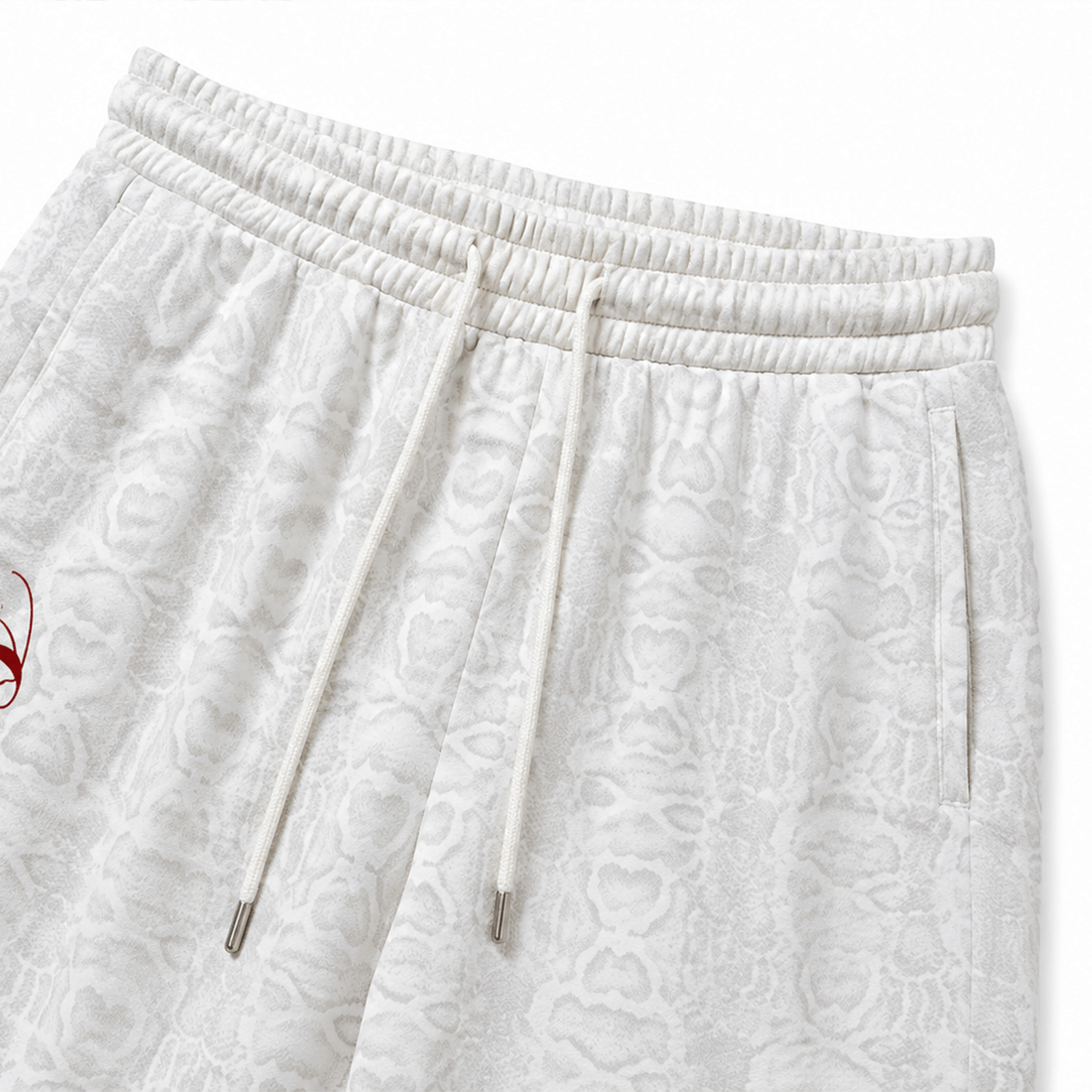 Script Snakeskin Baggy Sweatpants