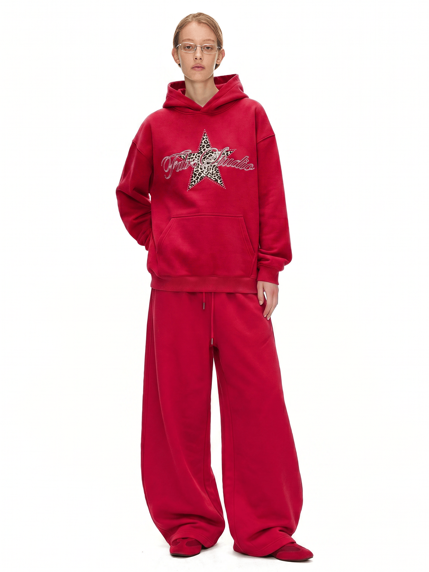 Gothic Rhinestone Star Hoodie - Style Perspective Shot 7 - Gothic Aesthetic | FDR Studios