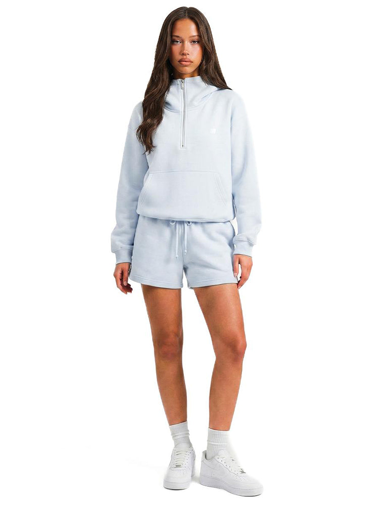 Cloud Half-Zip Pullover - Side Angle & Silhouette Detail - Streetwear Aesthetic | FDR Studios