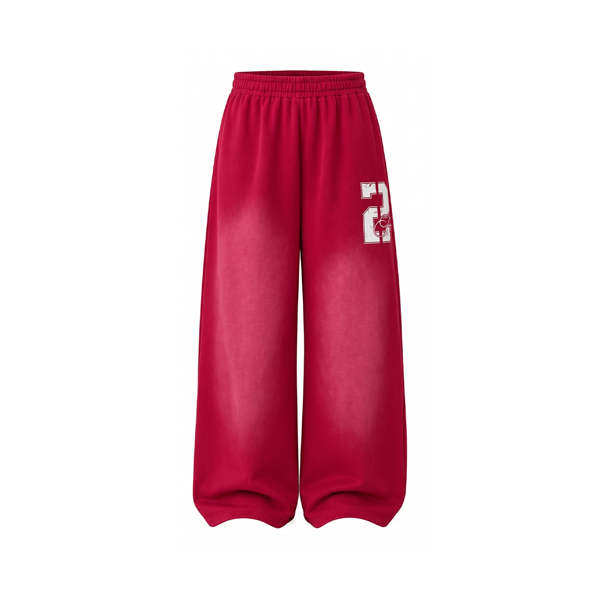 Pantalones deportivos holgados con efecto pulverizado degradado