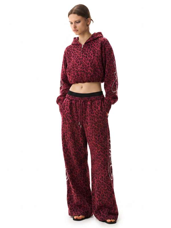 Graffiti Leopard Zip Hoodies - Style Perspective Shot 6 - Streetwear Aesthetic | FDR Studios