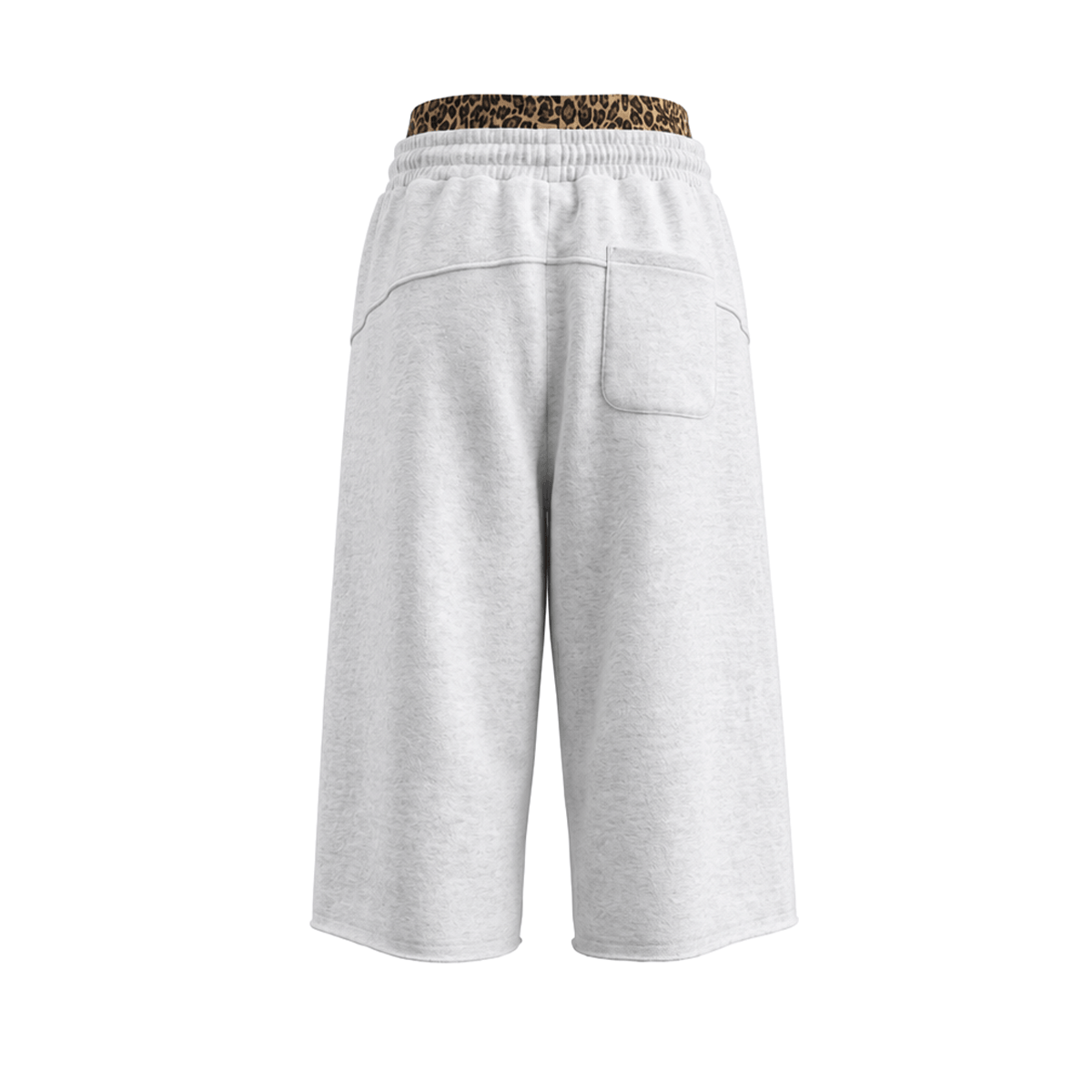 Leopard Double Waist Baggy Shorts - Style Perspective Shot 8 - Oversized Baggy Fit | FDR Studios