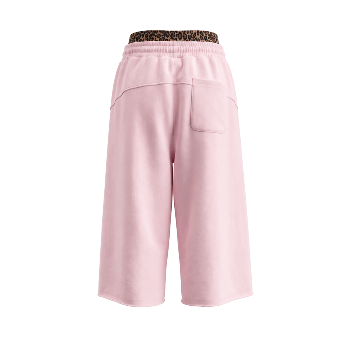 Leopard Double Waist Baggy Shorts - Style Perspective Shot 12 - Oversized Baggy Fit | FDR Studios