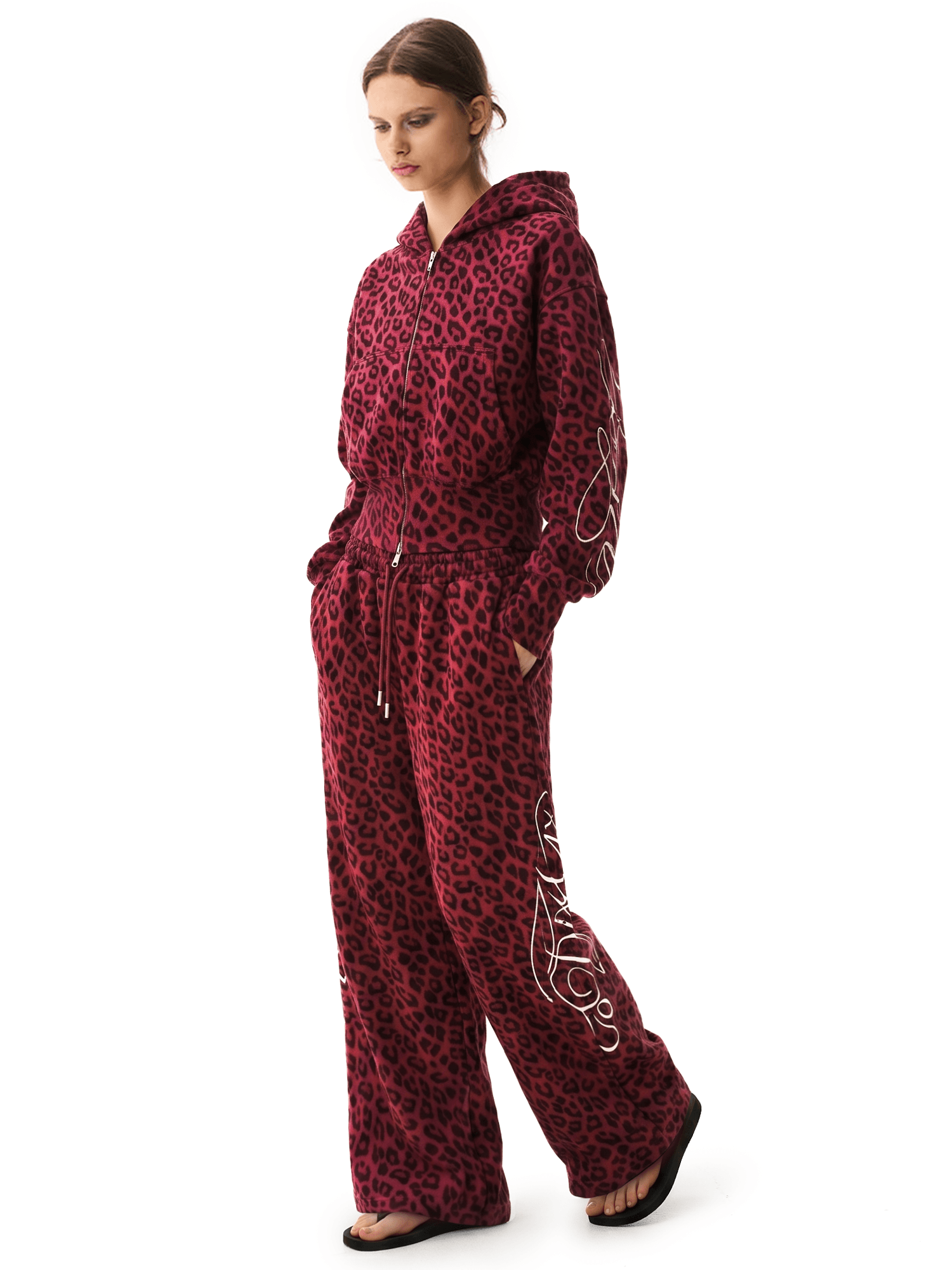 Graffiti Leopard Zip Hoodies - Style Perspective Shot 8 - Streetwear Aesthetic | FDR Studios