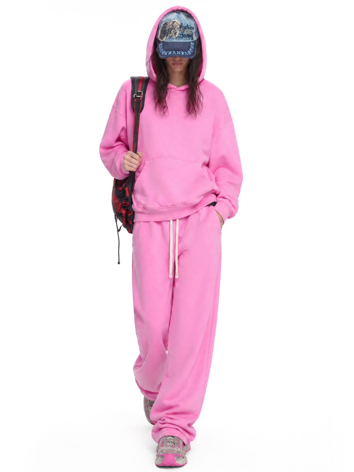 Washed Fleece Boxy Hoodie