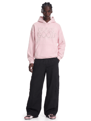 Pearl Script Oversized Hoodie