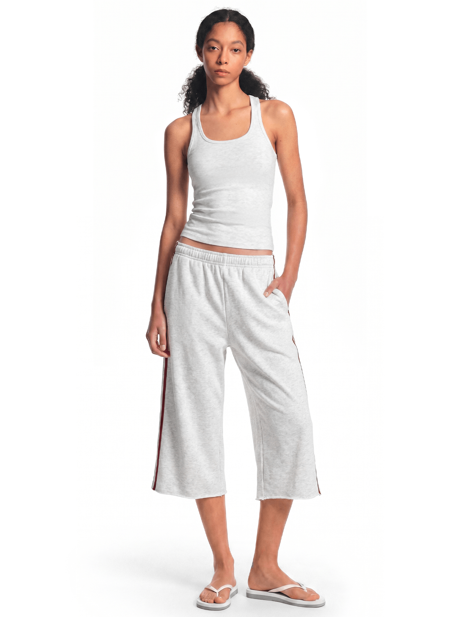 Retro Side-Stripe Baggy Jorts - Side Angle & Silhouette Detail - Oversized Baggy Fit | FDR Studios