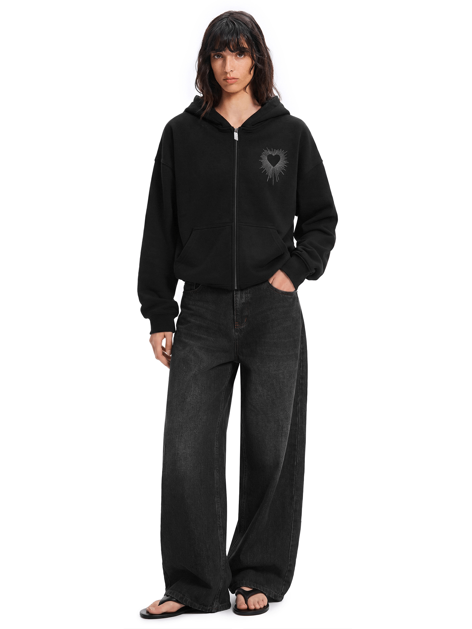 Sparkle Wings Zip Hoodie
