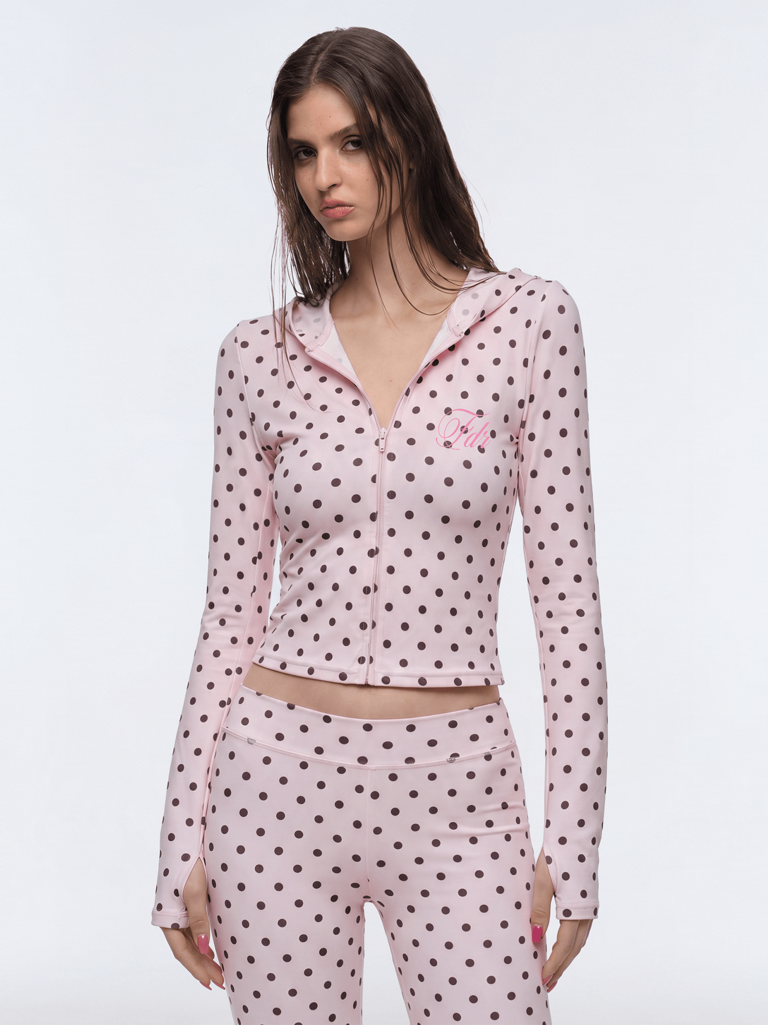Dot Slim Zip Hoodie