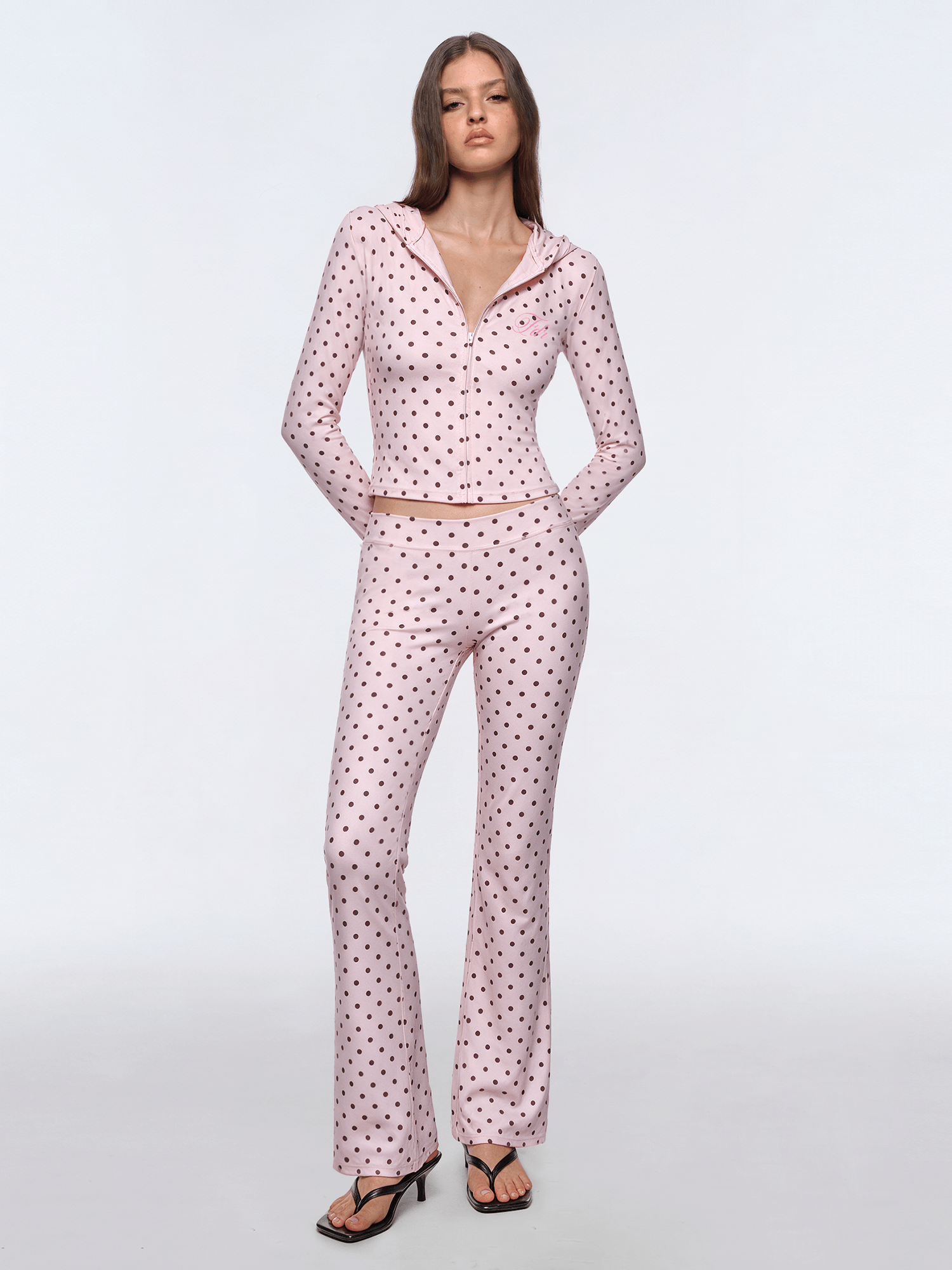 Dot Slim Zip Hoodie